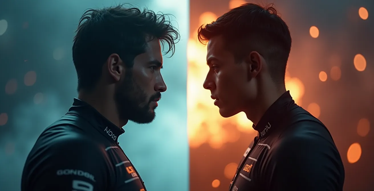 Visualisation symbolique des différences psychologiques entre pilotes de sprint et d'endurance en sport automobile