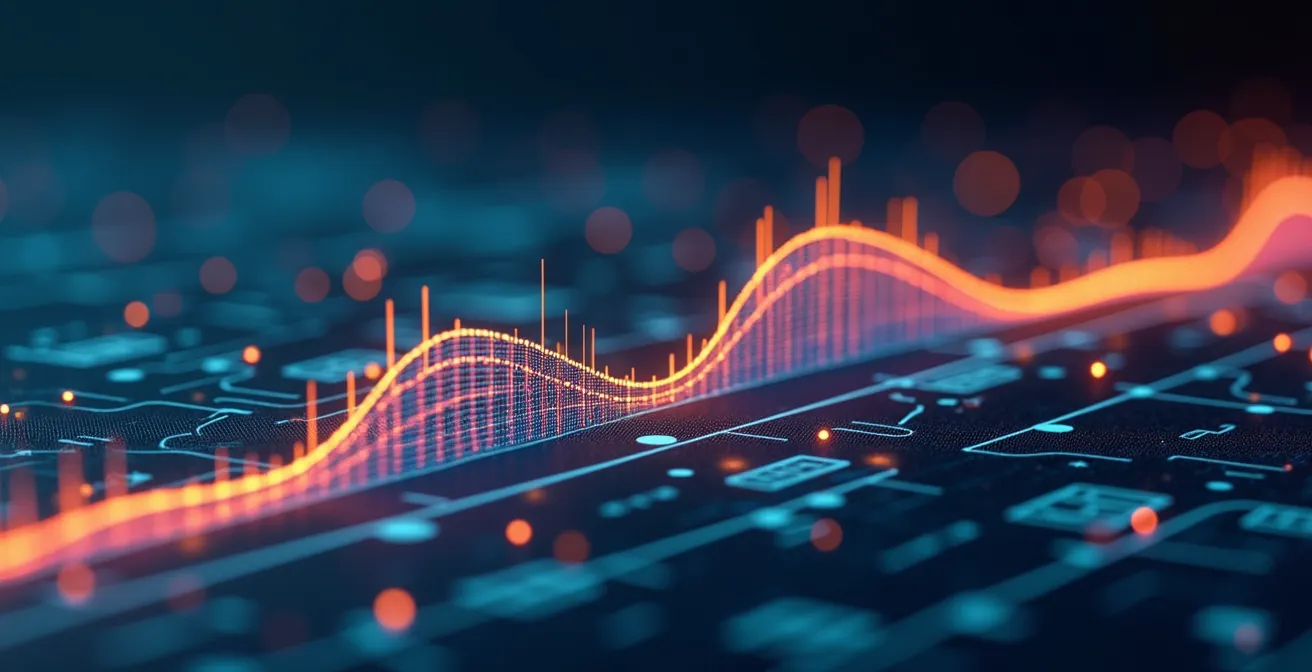Graphique coloré montrant la superposition de plusieurs tours avec des courbes de vitesse et d'accélération parmi des tracés de circuit simplifiés